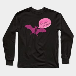 Pink Bat Long Sleeve T-Shirt